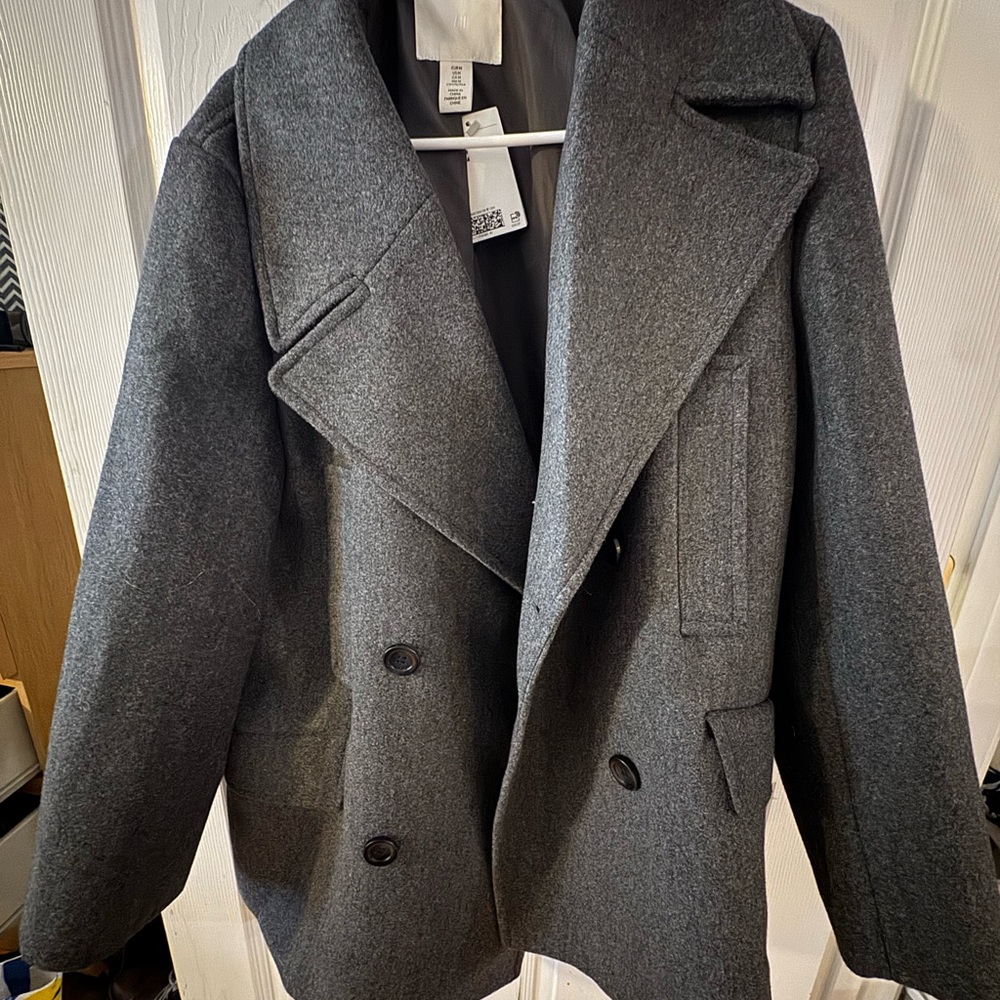 H&M Gray Women's Pea Coat